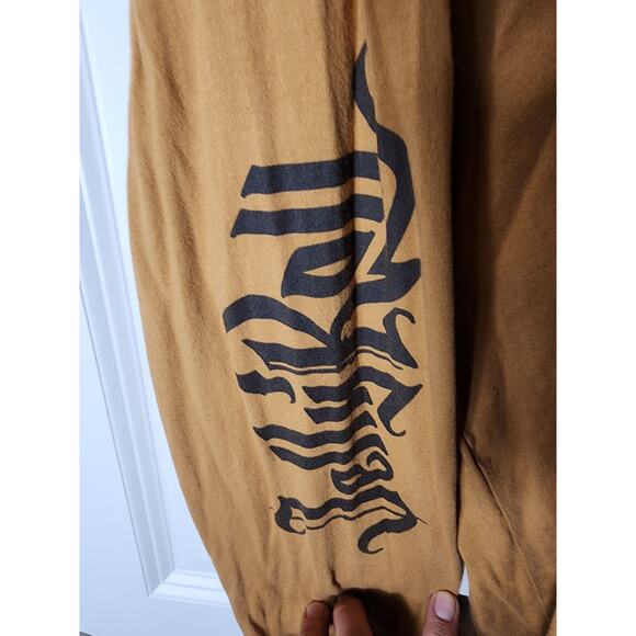 JELLY ROLL Mustard Color Backroad Baptism Tour 2023 Long Sleeve T-Shirt SZ XL - Picture 5 of 9